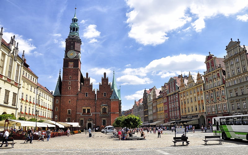 Wroclaw, Poland, architecture, Poland, city, Wroclaw, HD wallpaper