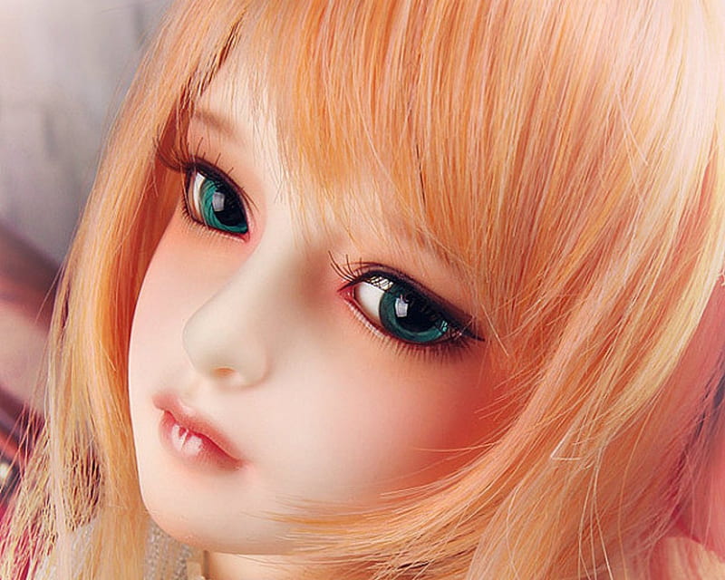 Cute Doll, toy, cute, face, doll, HD wallpaper