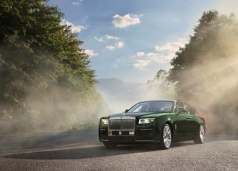 Rolls Royce, Rolls-Royce Ghost, Car, Green Car, Luxury Car, Rolls-Royce, HD wallpaper