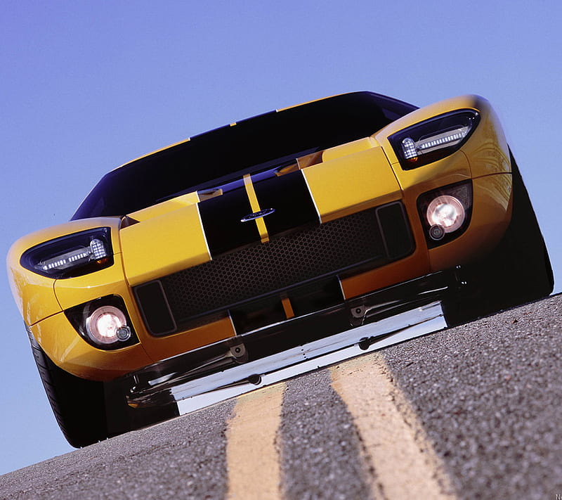 Ford GT, auto and vehicle, ford car, fort gt, new, yellow, HD wallpaper