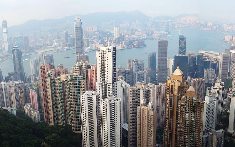 Hong Kong Skyline China-City graphy, HD wallpaper