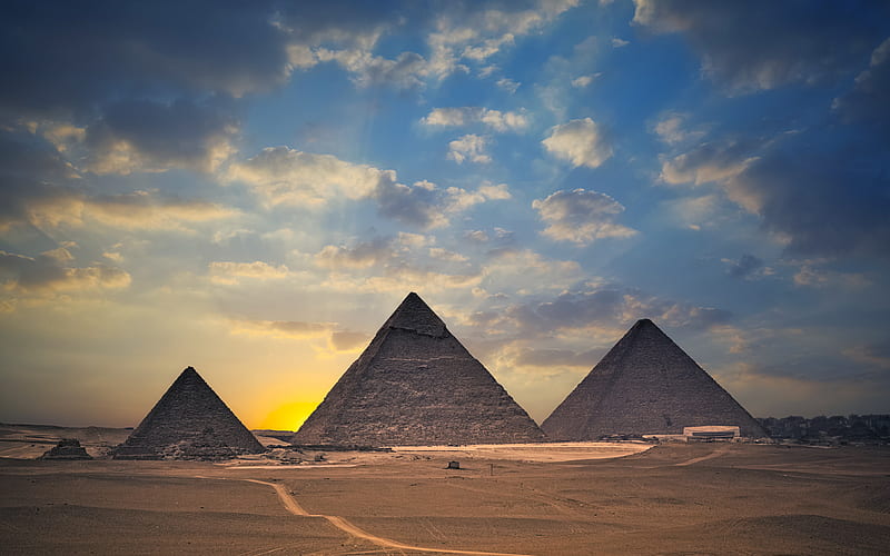 Egypt Pyramids, world, egypt, HD wallpaper