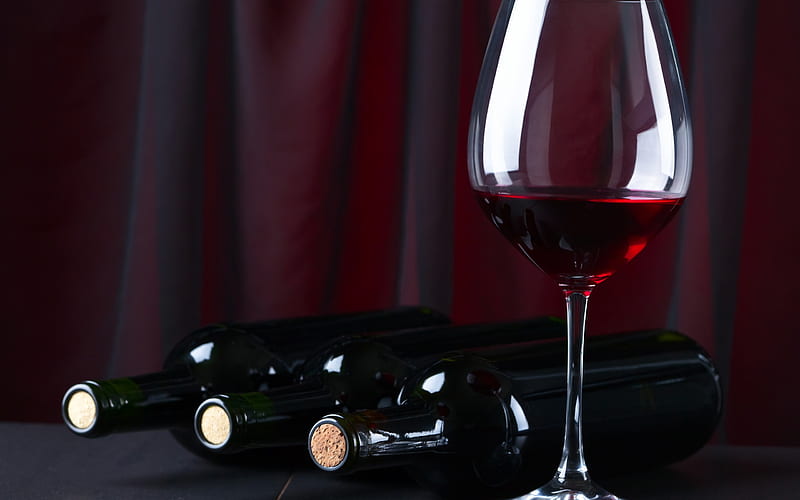 red wine, glasses of wine, wine cellar, bottles of wine, HD wallpaper