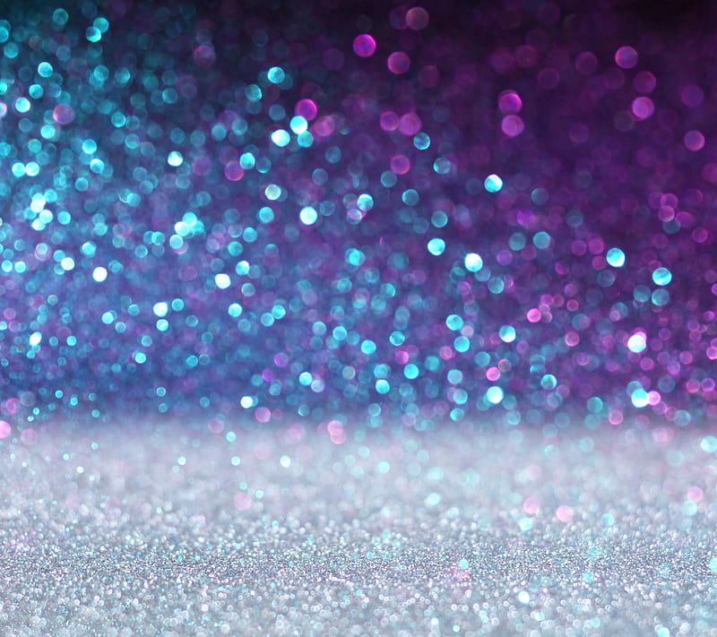 blue glitter, black, purple, shiny, sparkles, HD wallpaper