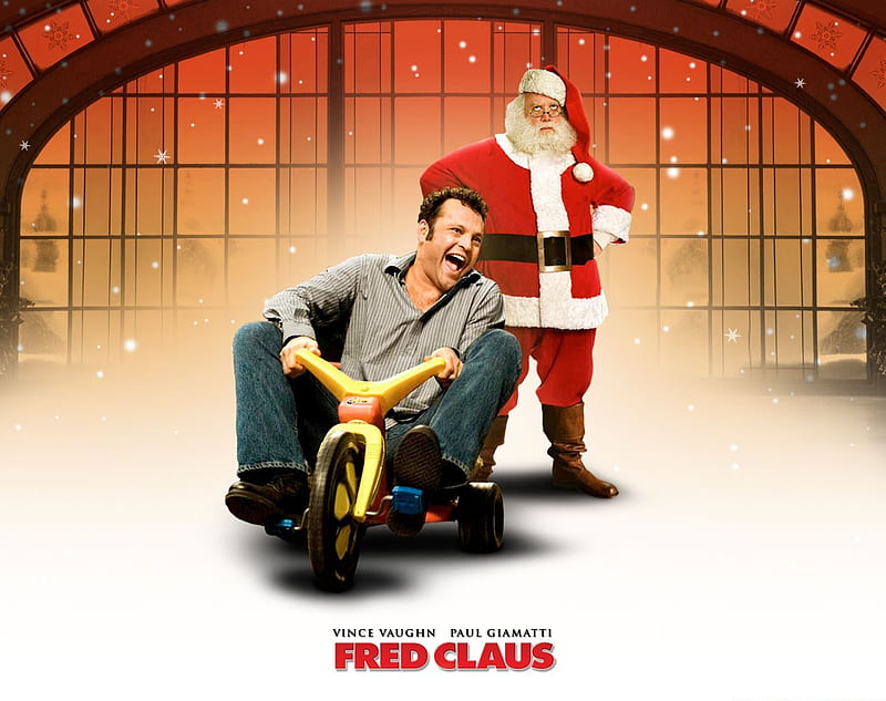 Fred Claus, santa, tricycle, fred, claus, HD wallpaper