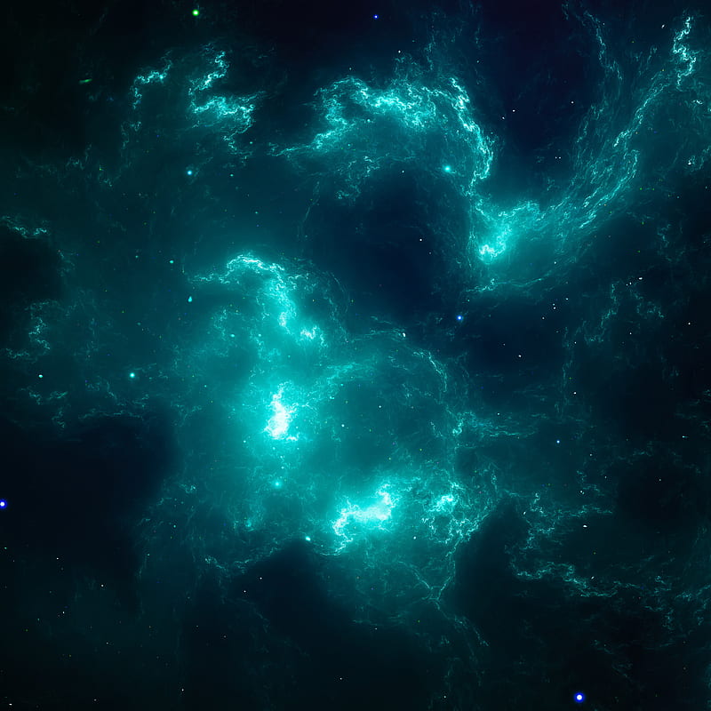 Astrum Nebula, XioxGraphix, blue, dark, scifi, space, stars, HD phone wallpaper