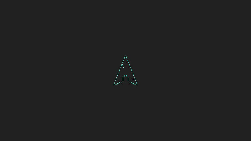 Arch Linux Minimal Logo , arch-linux, linux, computer, minimalism, minimalist, dark, HD wallpaper