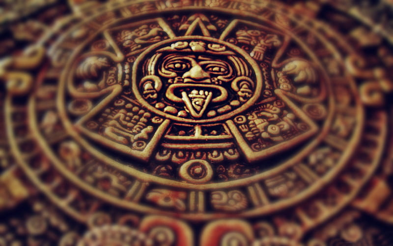 Mayan clock-Vintage Themed, HD wallpaper