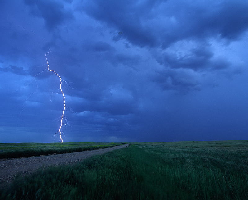 Storm Over Prairies, grasslands national park, saskatchewan, HD wallpaper