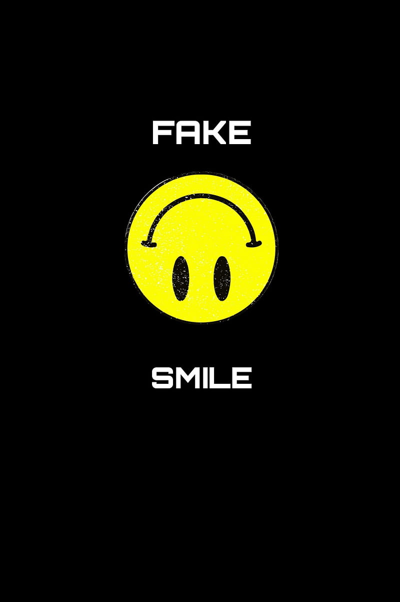 Fake Smile, black, eye, fake, fakesmile, inverted, phone, reverse, smile,  smiley, HD phone wallpaper | Peakpx