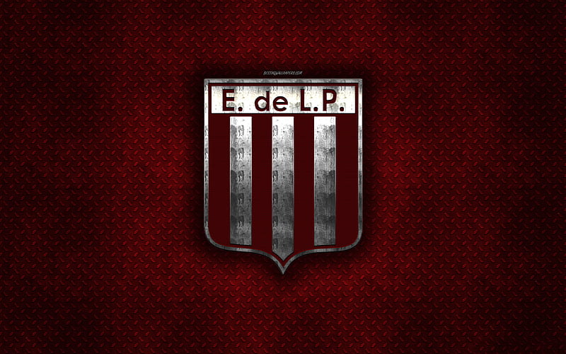 Club Estudiantes de La Plata, Argentine football club, red metal texture,  metal logo, HD wallpaper | Peakpx