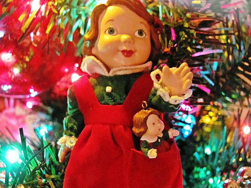 Christmas Baby, christmas toy, holiday baby, christmas doll, christmas ornament, HD wallpaper