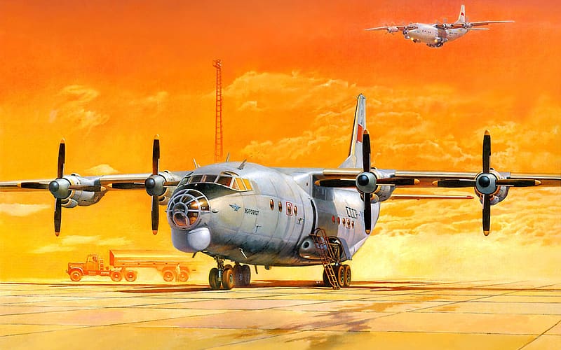 Military, Antonov An 12, Military Transport Aircraft, HD wallpaper