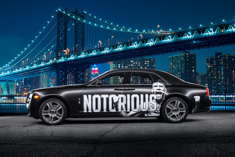 Black Rolls Royce Dawn Conor McGregor, rolls-royce-dawn, rolls-royce, 2019-cars, carros, HD wallpaper