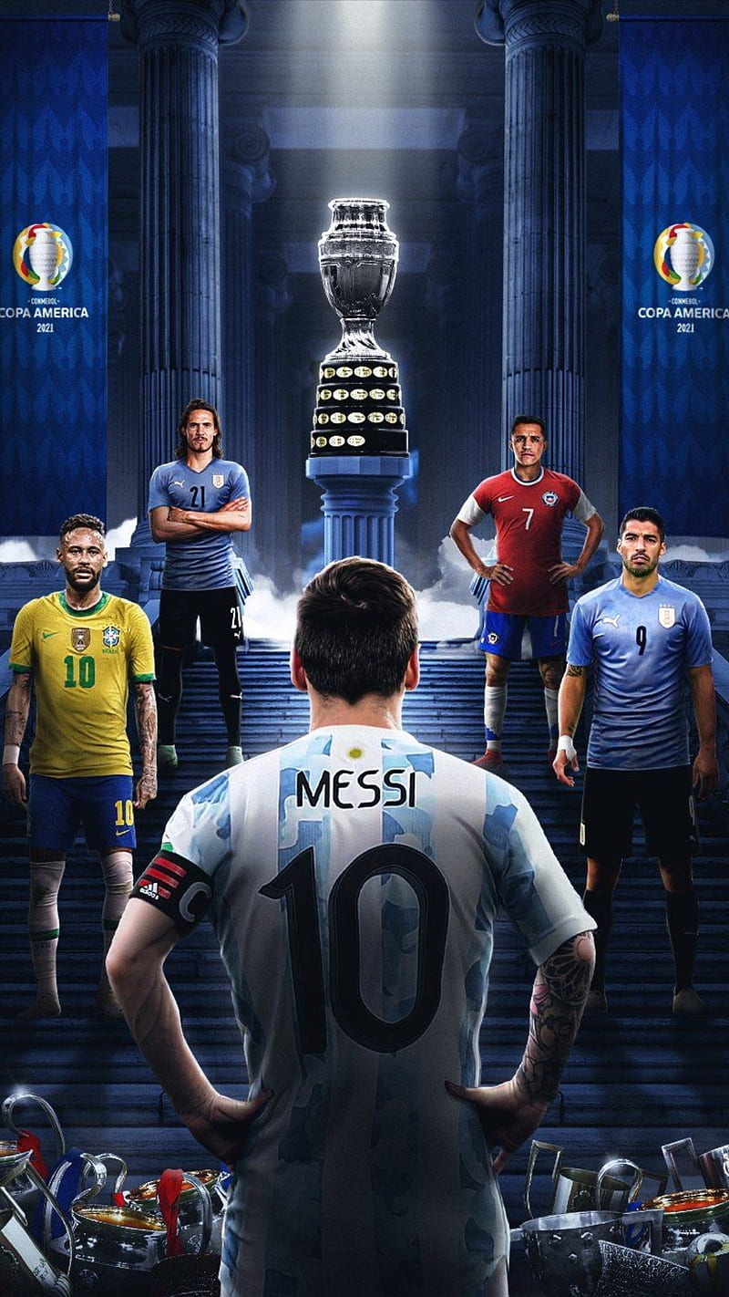 Copa America, best players, sports uniform, blue, 2021, football, champion,  messi, HD phone wallpaper | Peakpx