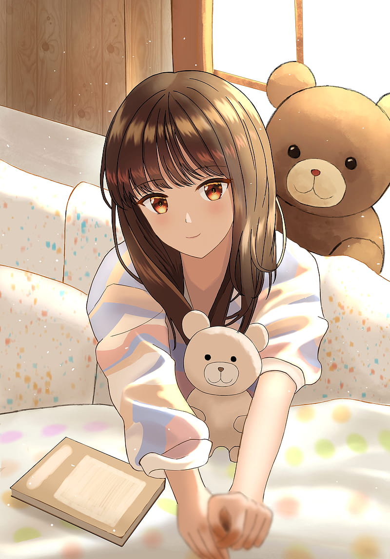 girl, cubs, toys, anime, HD phone wallpaper girl, cubs, toys, anime, HD phone wallpaper