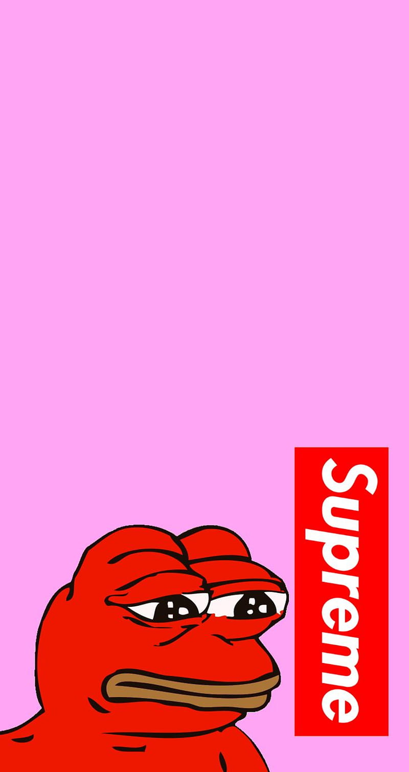 Pepe supreme, gang, logo, HD phone wallpaper