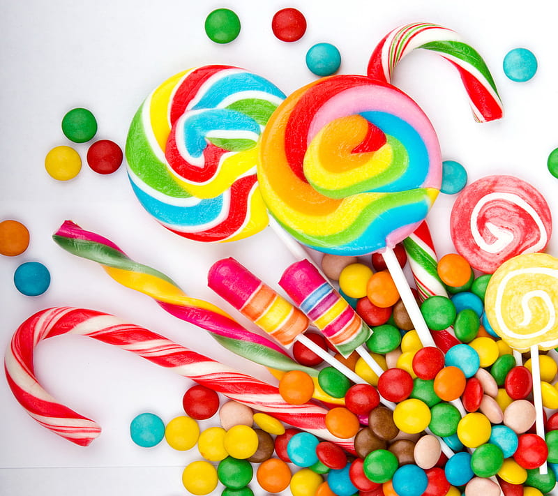 Caramelos, caramelo, colorido, dulce, Fondo de pantalla HD | Peakpx