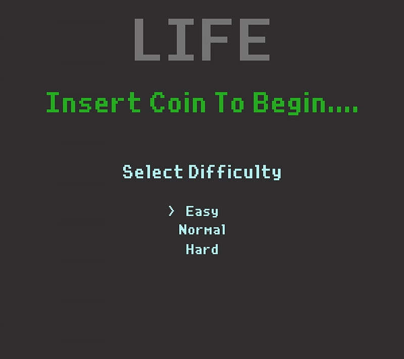 Life, coin, difficulty, funny, game, HD wallpaper