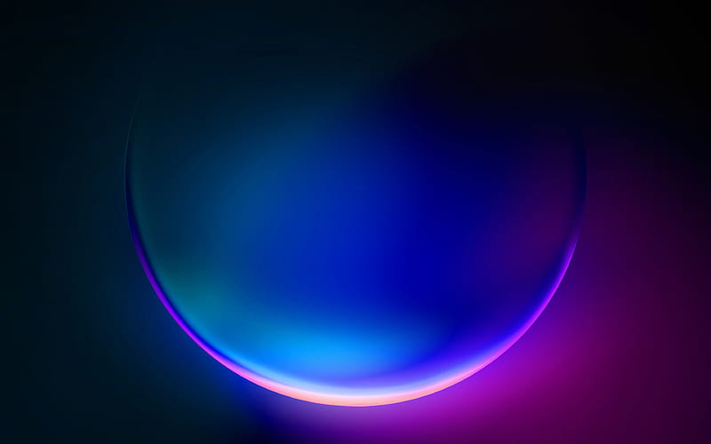 Blue Bubble 2021 Windows 11 Planet, HD wallpaper