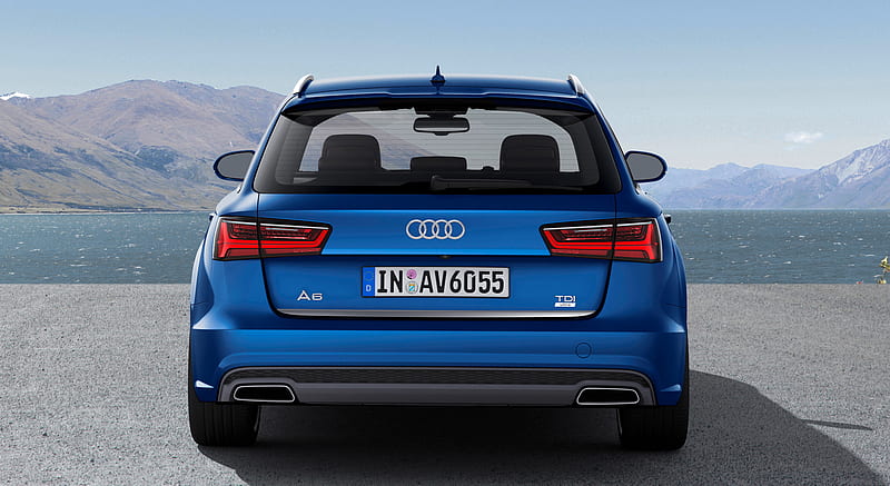 2015 Audi A6 Avant TDI ultra (Hainan Blue) - Rear , car, HD wallpaper