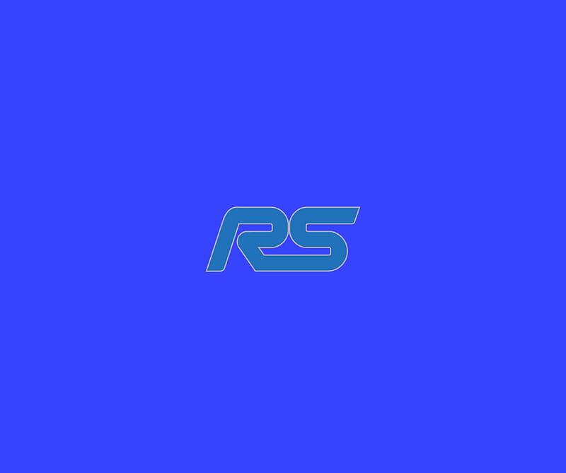 Ford Focus RS Logo, blue, carros, focus rs, petrol, petrolhead, phone, HD wallpaper
