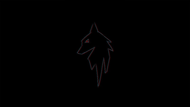 Wolf Oled , wolf, dark, black, oled, artist, artwork, digital-art, HD wallpaper