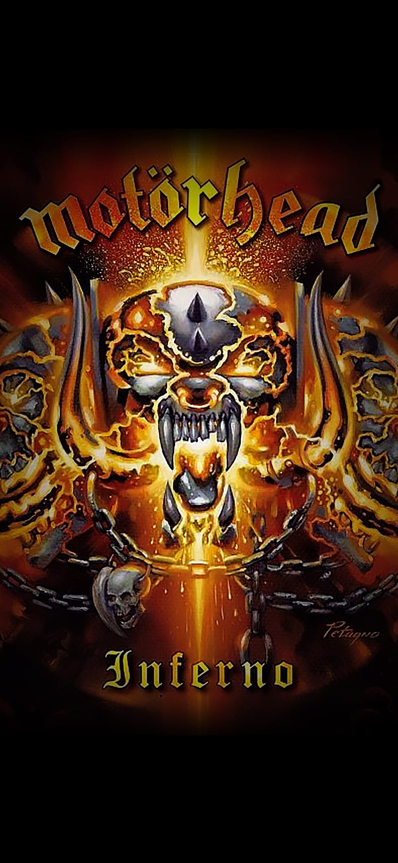 Motorhead, cd cover, inferno, lemmy kilmister, motorhead logo, HD phone wallpaper