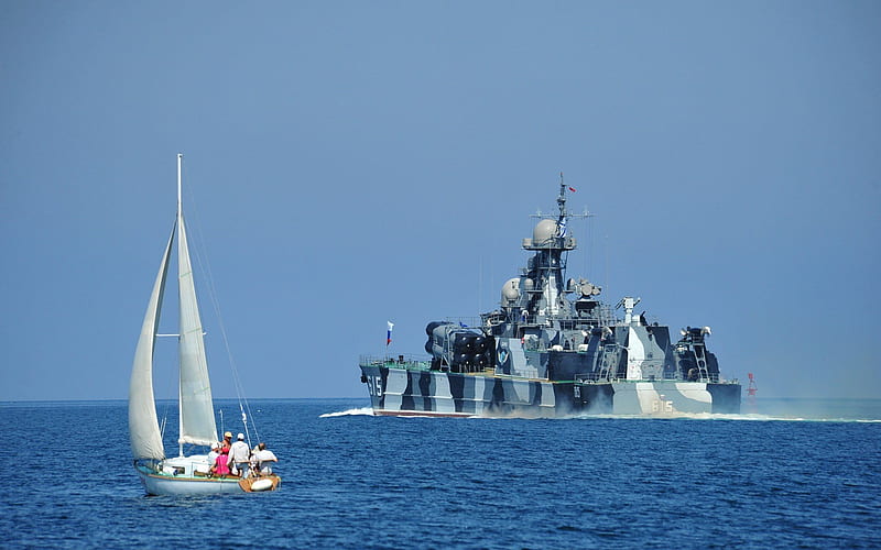 missile corvette, black sea, crimea, navy, HD wallpaper