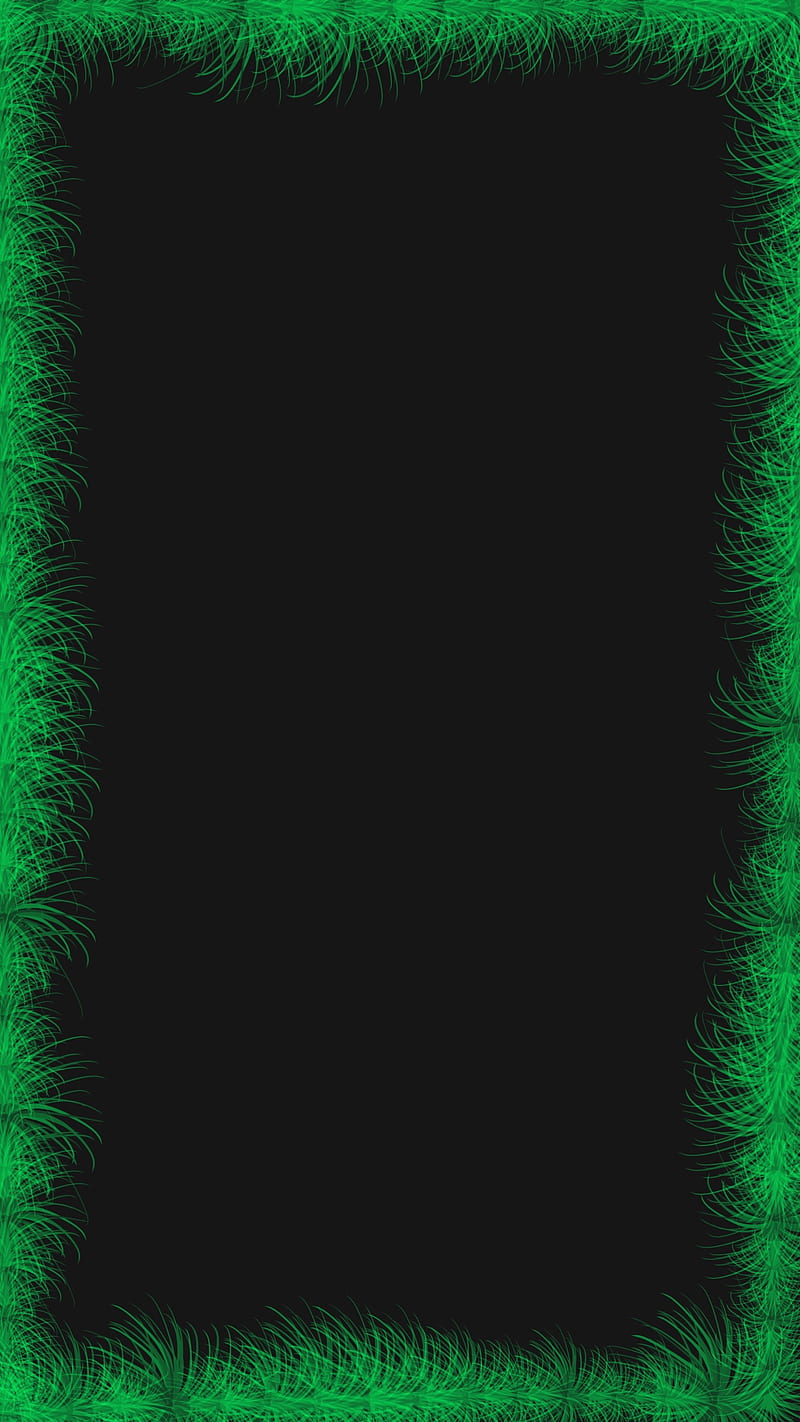 Grass Frame , FMYury, Grass, abstract, black, frame, green, lines, pattern, HD phone wallpaper