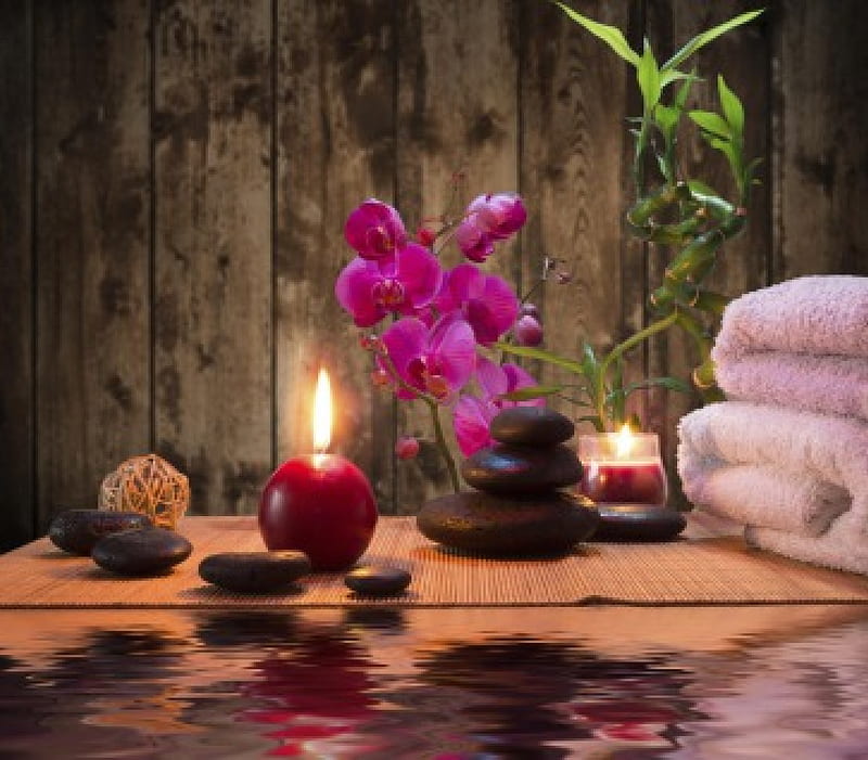 SPA TREATTMENT, DAY, CANDLE, TREATMENT, SPA, RELAXATION, HD wallpaper