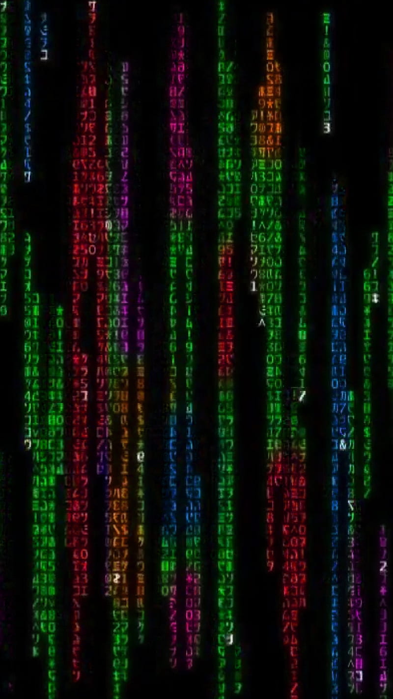 Colorful code, matrix, nerd, technology, HD phone wallpaper | Peakpx