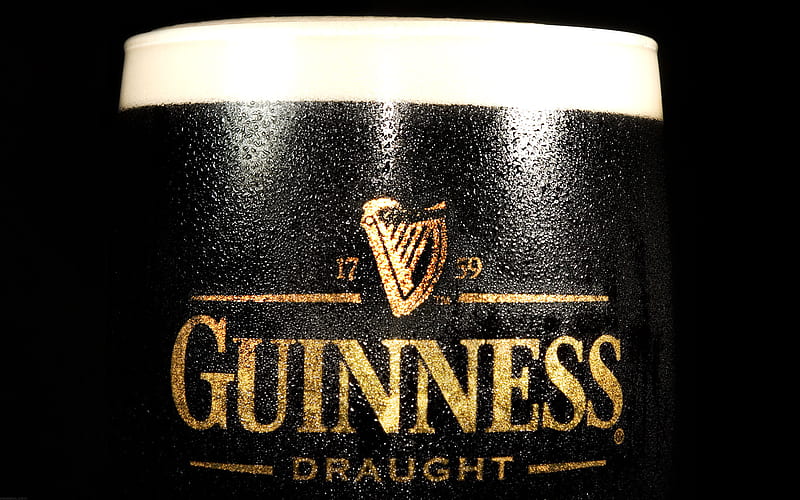Guinness Beer, alcohol, draught, beer, drinks, HD wallpaper