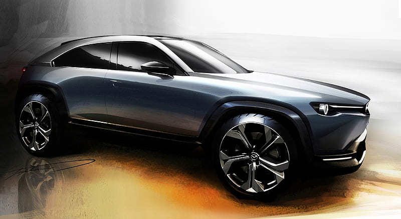 2021 Mazda MX-30 EV - Design Sketch , car, HD wallpaper