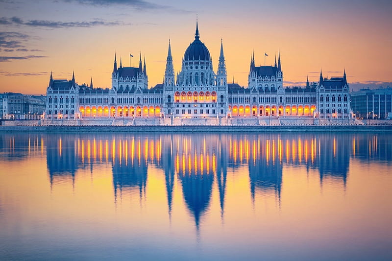 Hungarian Parliamentary building, National Assembly of Hungary, Danube, Hungary, Parliament, HD wallpaper