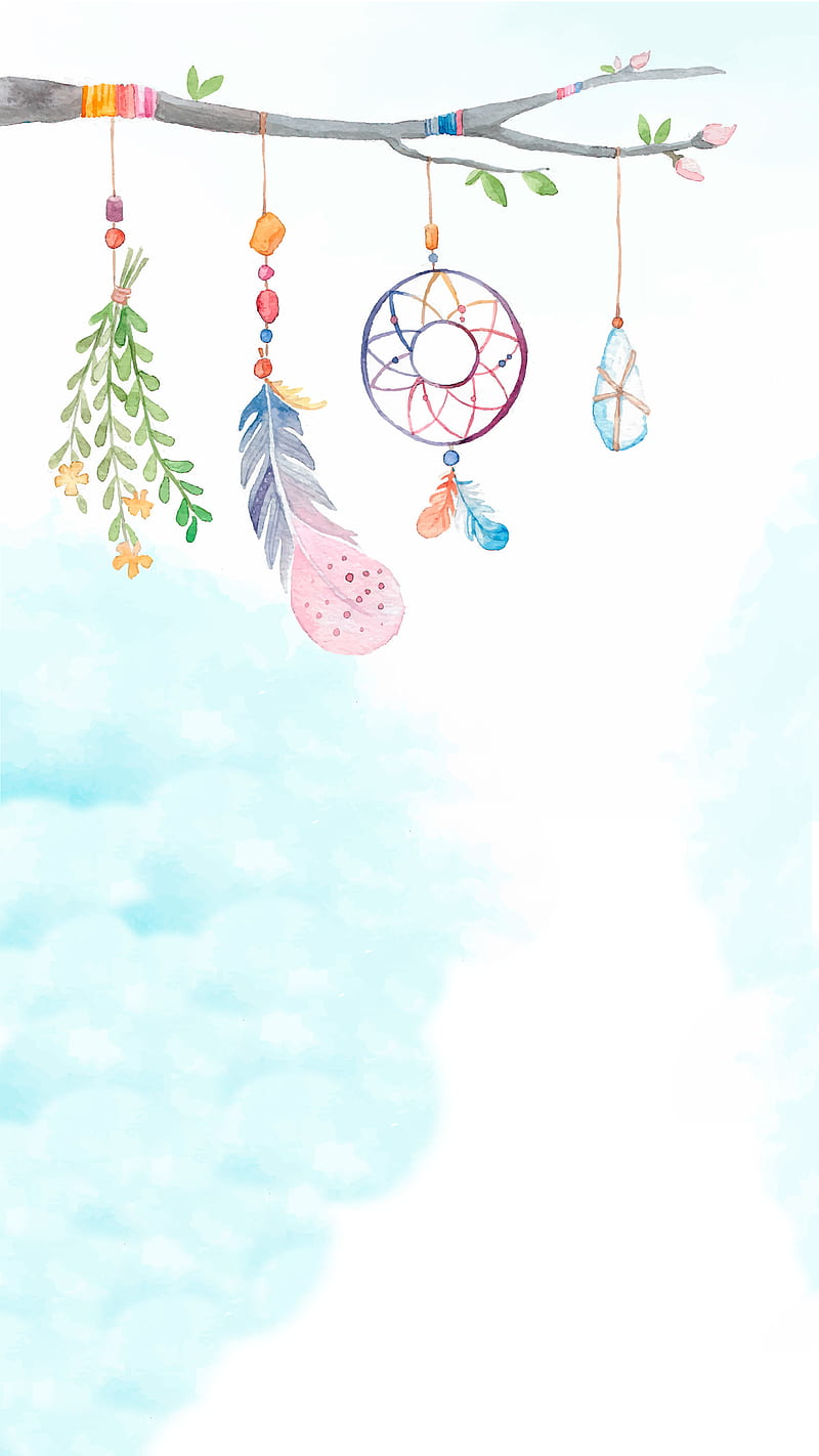 Dreamcatcher In Clouds, Kiss, arrow, beads, blue, boho, branch, dream  catcher, HD phone wallpaper | Peakpx
