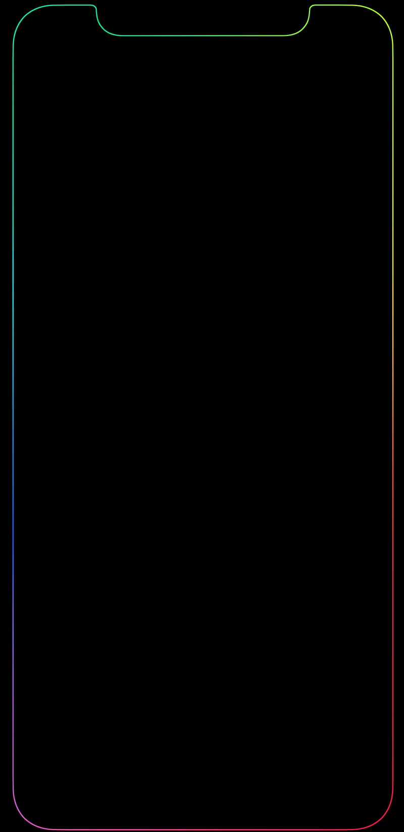 iphone x edge screen, colourful, colourful rainbow, edge, iphone x, iphone x edge, HD phone wallpaper