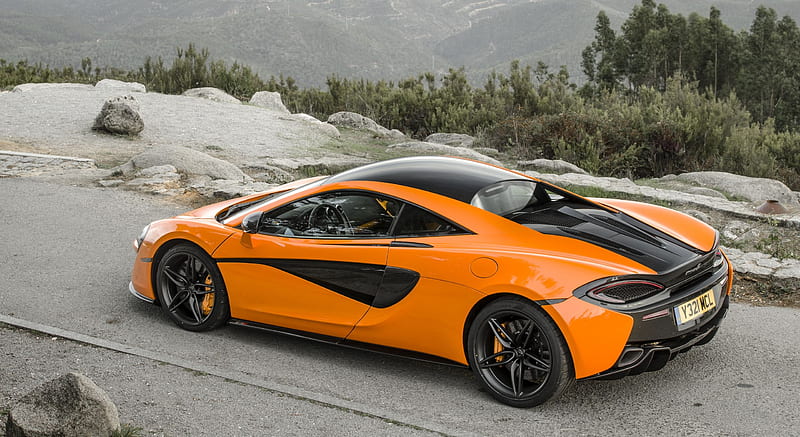 2016 McLaren 570S Coupe (Color: Ventura Orange) - Side , car, HD wallpaper