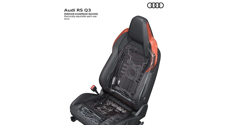 2020 Audi RS Q3 - Electrically adjustable sport seat- , car, HD wallpaper