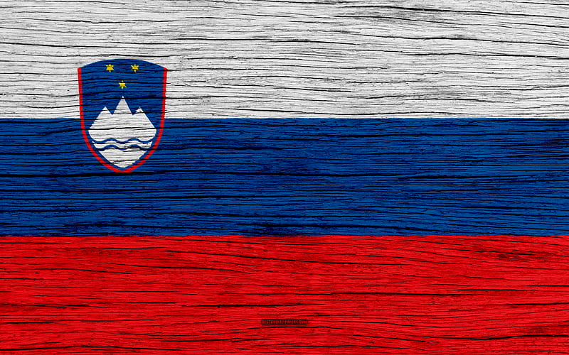 Flag of Slovenia Europe, wooden texture, Slovenian flag, national symbols, Slovenia flag, art, Slovenia, HD wallpaper