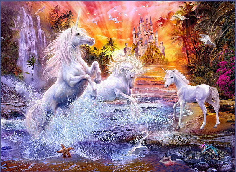 Wild Unicorns Unicorns Art Fantasy Wild Hd Wallpaper Peakpx