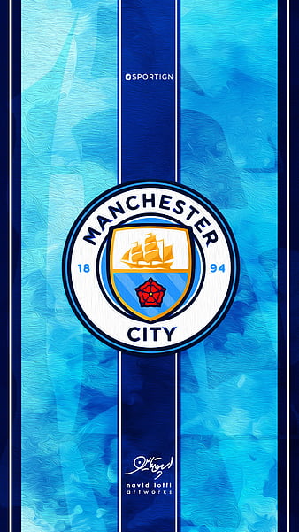 Download wallpapers Manchester City, Football Club, New emblem