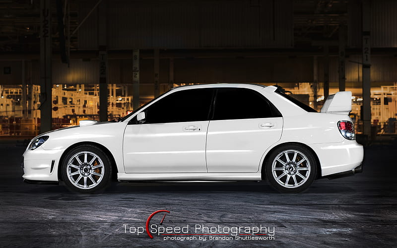 White 2006 Subaru Impreza WRX STI, 2006, sti, white, impreza, subaru, wrx, HD wallpaper
