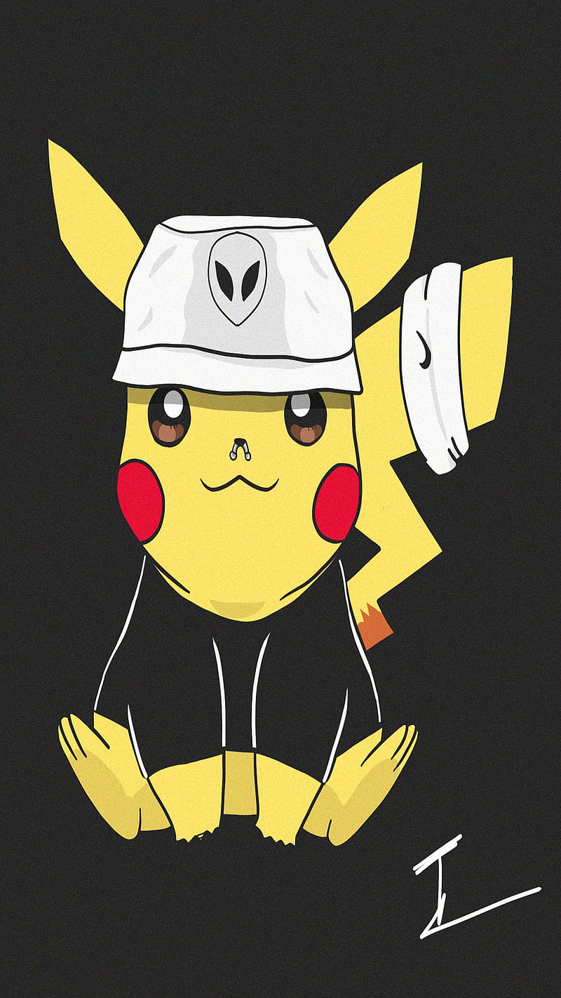 Pikachu rebeld trap, atrevido, duki, pikachu, pokemon, trap, trueno, HD phone wallpaper