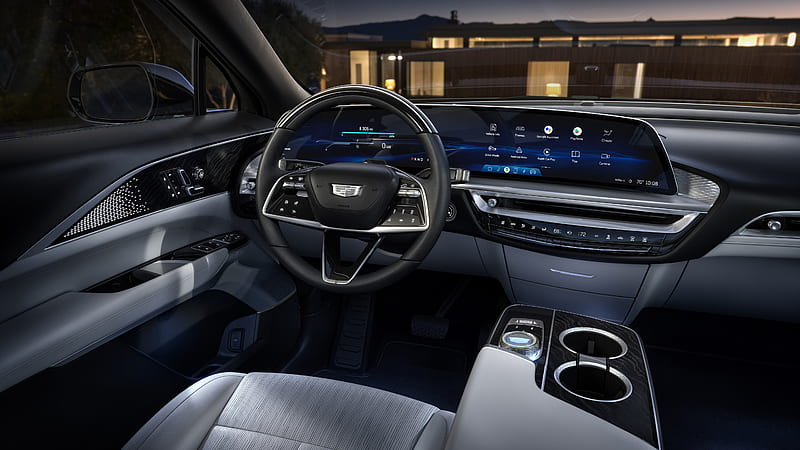 2023 Cadillac Lyriq Interior 2 Cars, HD wallpaper