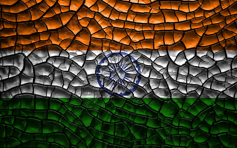 Flag of India cracked soil, Asia, Indian flag, 3D art, India, Asian  countries, HD wallpaper | Peakpx