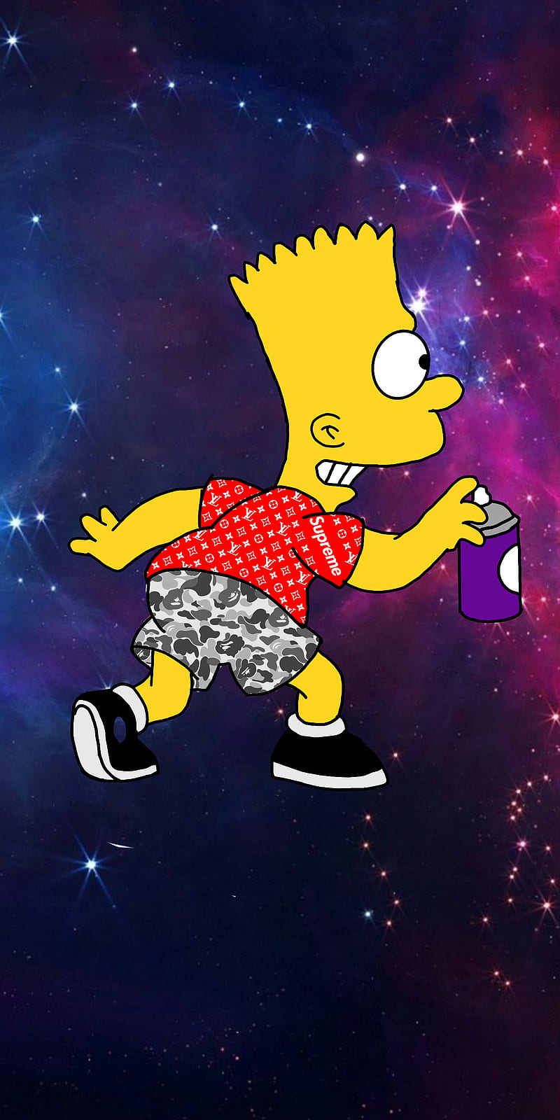 Bape Hypebeast Bart Simpson Supreme Wallpaper - Supreme Bart