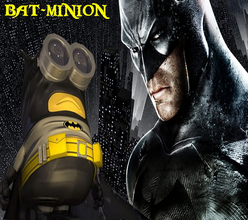 minion batman, batman minion, cartoons, minions, HD wallpaper