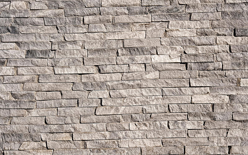 gray stone wall gray stones, stones textures, stones, wall, gray stones backgrounds, gray backgrounds, HD wallpaper