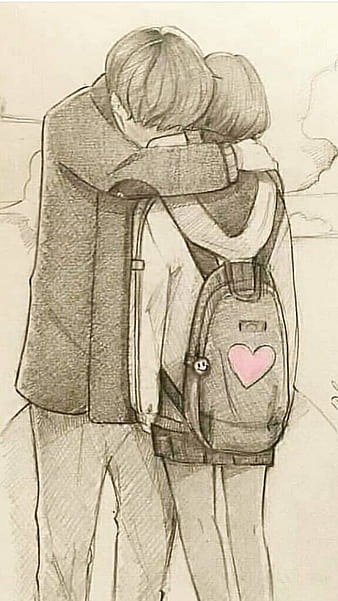 cute anime love hug sketch by dbz98 on DeviantArt